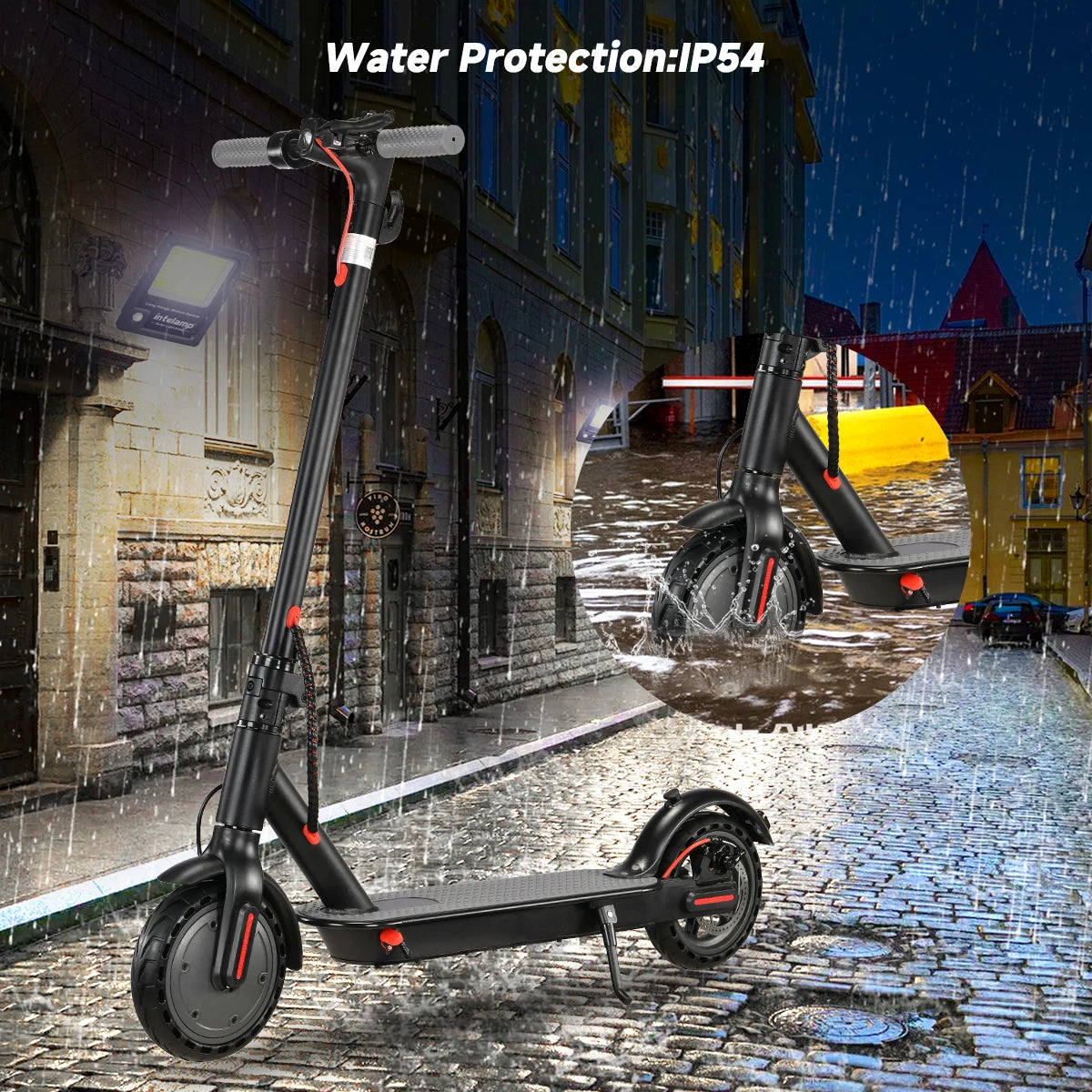 "350W Adult Electric Scooter - 36V, 10.4Ah, 30km Range, Lightweight with App"