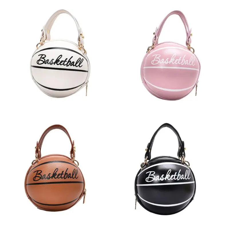 2023 New Network Red Personality Fun Pink Ins Versatile Chain Football Basketball Shoulder Bag