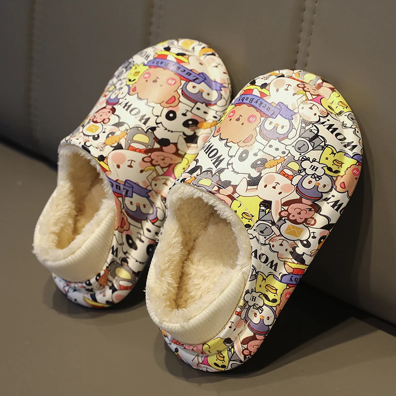 Winter Home Shoes for Kids Slippers for Boys Thick Bottom Women's Flip Flops Shoe Children Boy Child Slipper Platform Sandals