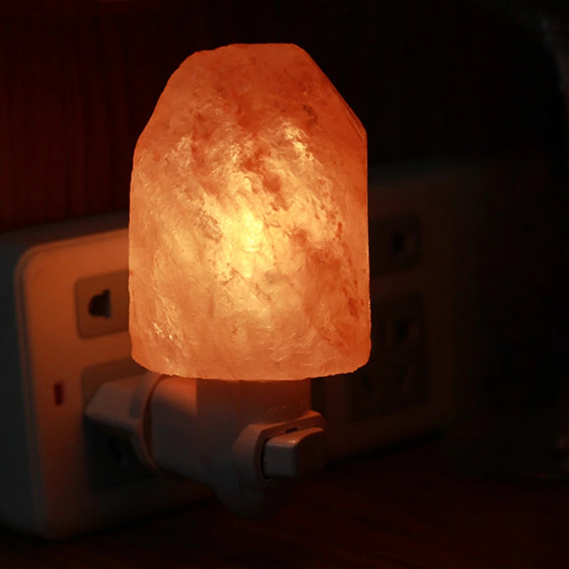 Night Lamp Himalayan Crystal Salt Lamp Wall Lamp Living Room Corridor Lighting Bedroom