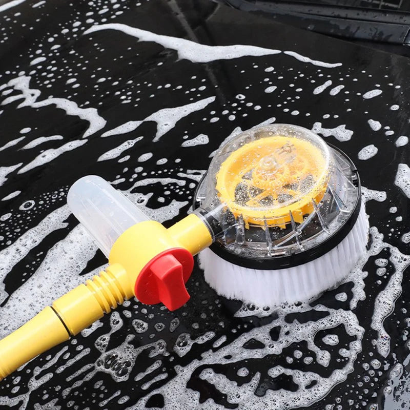 5Pcs/Set Car Cleaning Brush Car Wash Foam Brush Automatic Rotary Long Handle Cleaning Mop Chenille Broom Cleaning Tools