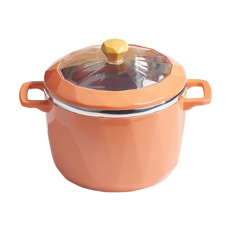 Stainless Steel Bowl with Lid Household Instant Noodles Pot Anti-scalding Salad Porridge Bowls Food Container Tableware