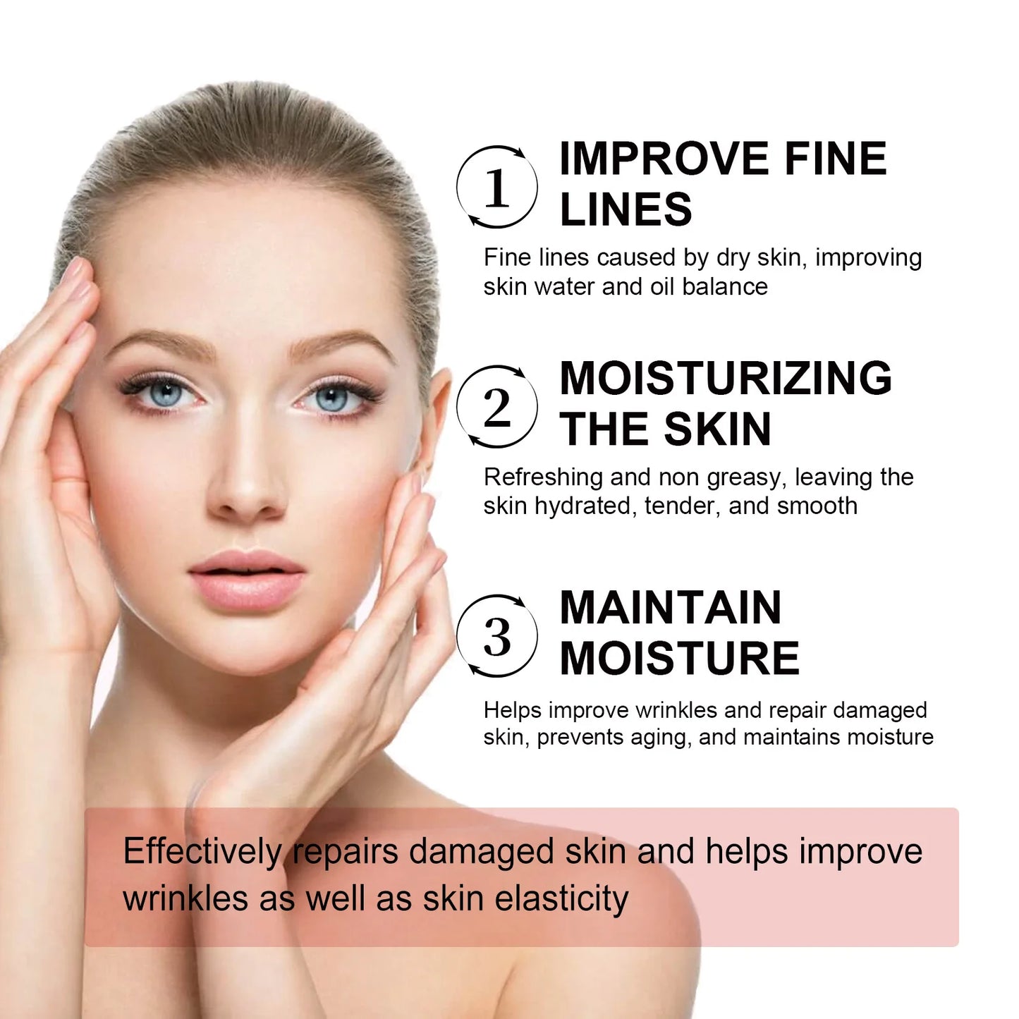 Snail Wrinkle Remover Serum Firming Lifting Face Skin Fade Fine Lines Anti-aging Niacinamide Whitening Moisturizer Care Products