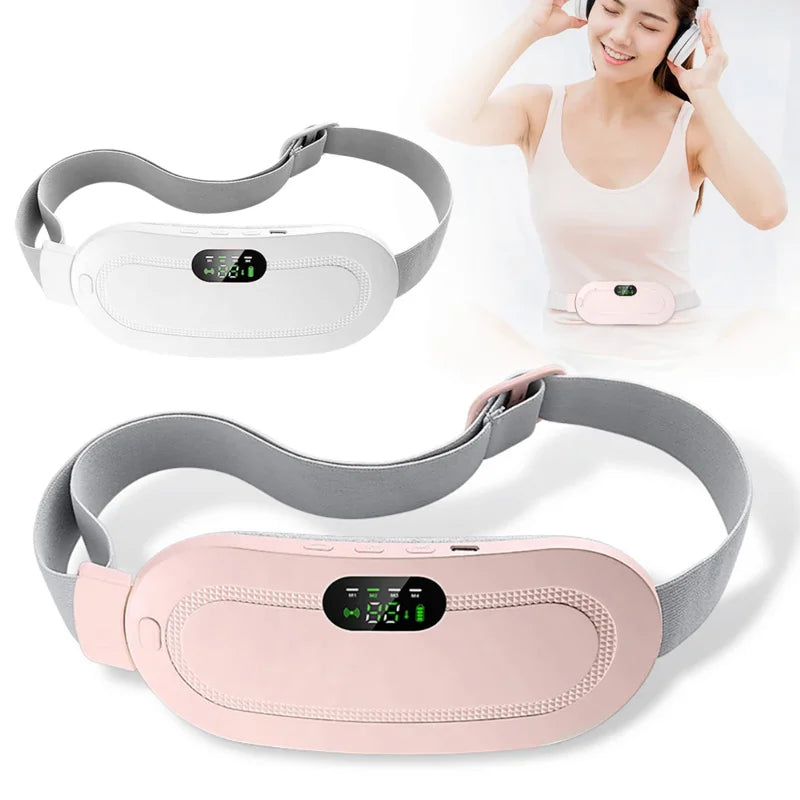 New Portable Menstrual Heating Pad Warm Palace Waist Belt Period Cramp Massager Menstrual Heating Dysmenorrhea Relieving Belt