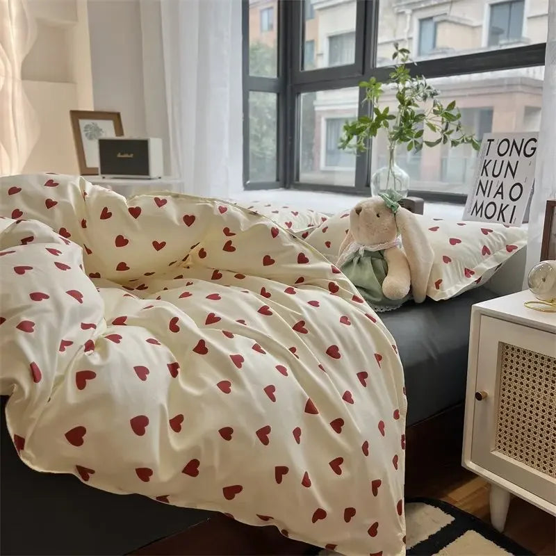 Style Bedding Set Boys Girls Twin Queen Size Duvet Cover Flat Sheet Pillowcase Bed Linen Kids Adult Fashion Home Textile