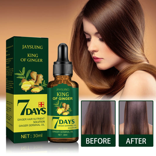 Fast Hair Growth Men Women Ginger Growth Hair Oil Treatment Anti Hair Loss Scalp Treatment Serum Beauty Health Hairs capsules