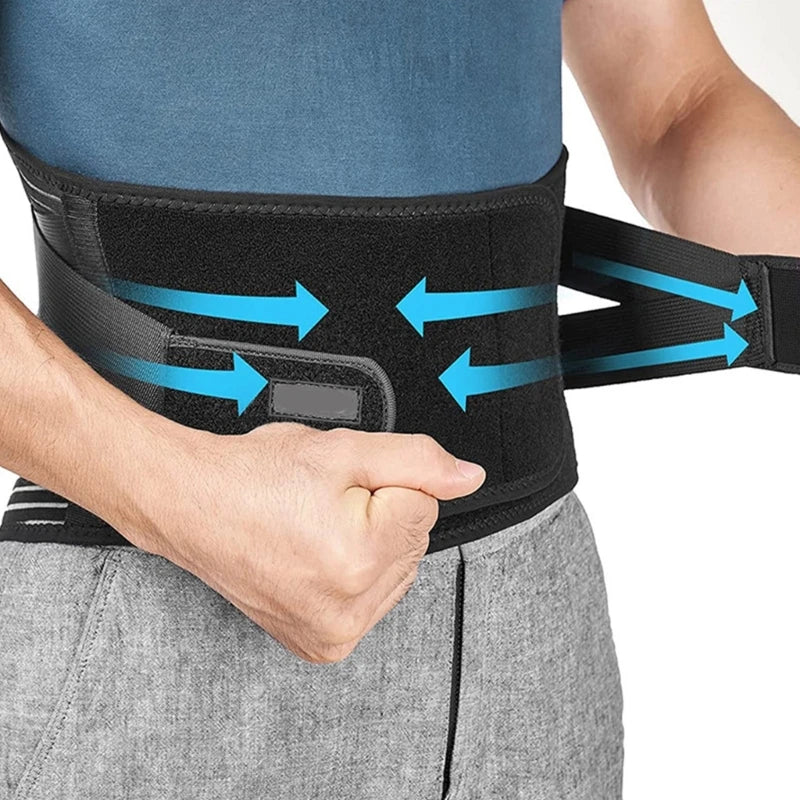 2024 New Waist Support Belt Adjustable Lumbar Back Brace Breathable Back Support Belt Lumbar Support Belt for Herniated Disc