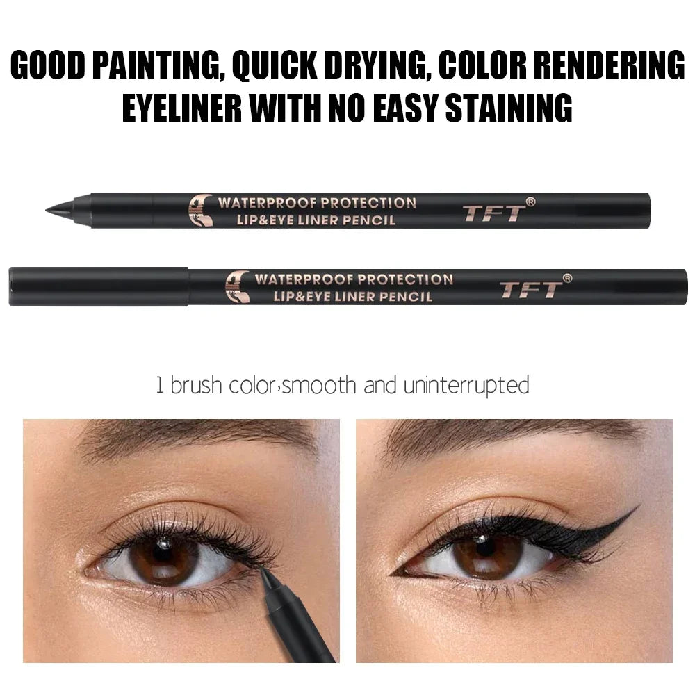 Black Long Lasting Eye Liner Pencil Waterproof Concealer Gel Pen Smudge-Proof Sweat-proof Eyeliner Women Cosmetics Beauty Makeup