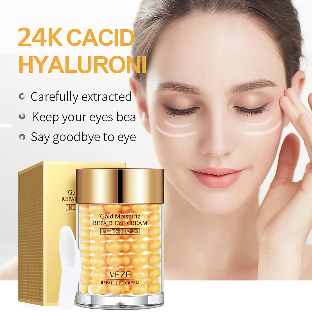 Skin Care Set 24K Nicotinamide Essence Collagen Face Cream Fade Dark Eye Bags Eye Cream 24K Golden Eye Masks Face Care Products