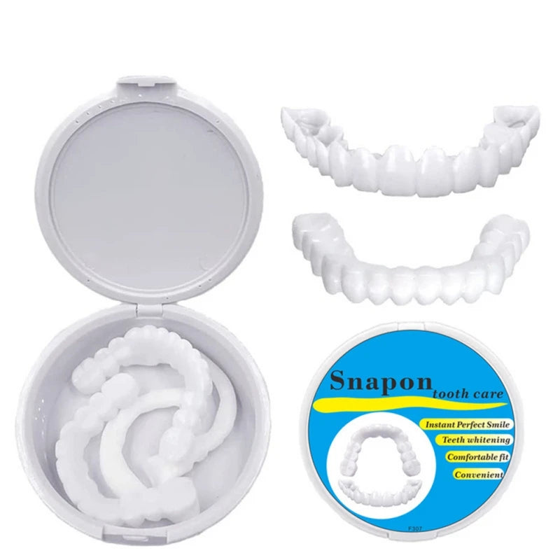 Easy to Use  Veneer Snap-on Teeth Complete Your Smile for Men And Women Temporary Tooth Replacement Product Fake Teeth