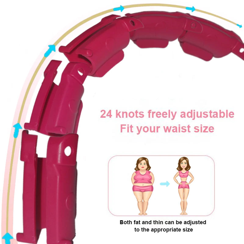 28 Knots Fitness Smart Sport Hoop Adjustable Waist Exercise Gym Trainer Body Shaper Equipment Slimming Weight Loss Dropshipping