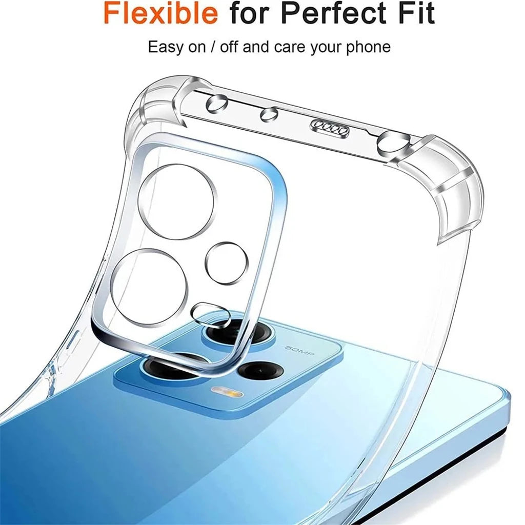 Transparent TPU Case for Xiaomi Redmi Note 12 Pro 4G 12 5G 12S 11 Pro 10 Pro 10S 10 Shockproof Case for Redmi Note 12 Pro Plus