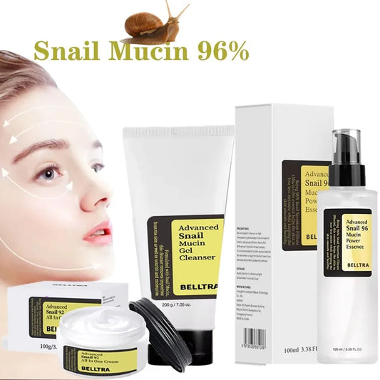 Korean Snail Mucin 96% Anti-Aging Facial Essence Set"