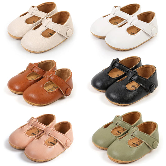 Vintage Baby Shoes Newborn Infant Boy Girl Classical PU Soft Anti-slip Toddler Crib Crawl Shoes Moccasins 10-colors