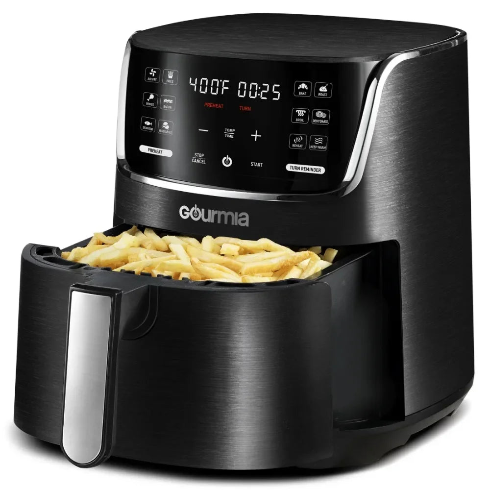 New Gourmia 4-Quart Digital Air Fryer with 12 One-Touch Presets