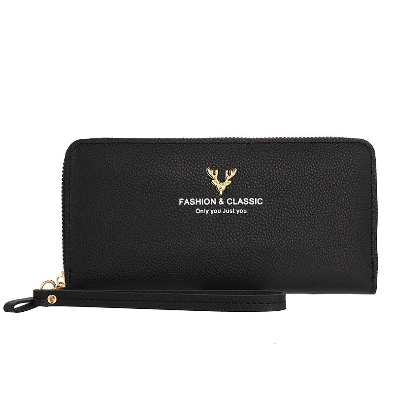 New Wallets Zipper Coin Purse Lady Long Short Purses Handbags Women Clutch Cards Holder PU Leather Moneybag Billfold Wallet