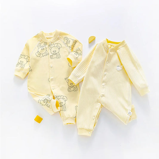 Newborn Baby Clothes Baby Romper 100% Cotton Long Sleeve One Piece Outfit Baby Boy Girl Bodysuit 5-day Shipping Baby Clothes