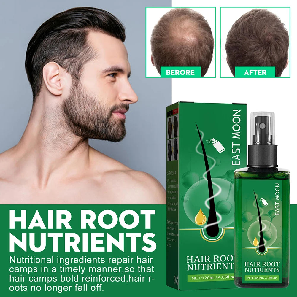 120ml Male Hair Growth Liquid Natural Powerful Hair Essence Repairs Hairroots Hair Regrowth Nutrients Household Use