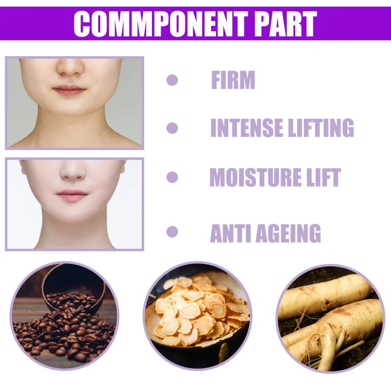 V-Shape Slimming Cream Firming Anti-aging Face-lift Removal Masseter Muscle Double Chin Face Fat Burning Anti-aging Products 30g