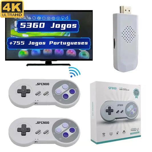 SF900 Video Game Console For Super Nintendo SNES NES Built in 6100 Games HDMI-Compatible TV Game Stick Handheld Game Player