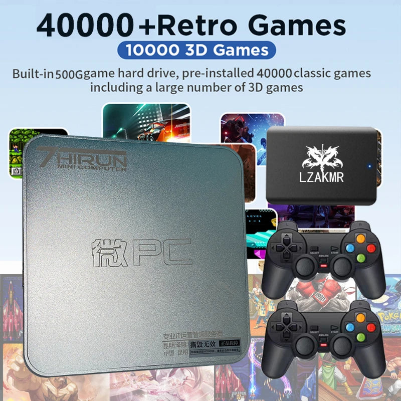 2024 New Retro Game Ultimate Experience C92 Plug and Play On TV 500G HDD 40000+ Game Console For WII PS2 SS DC PSP PS1 Gamecube