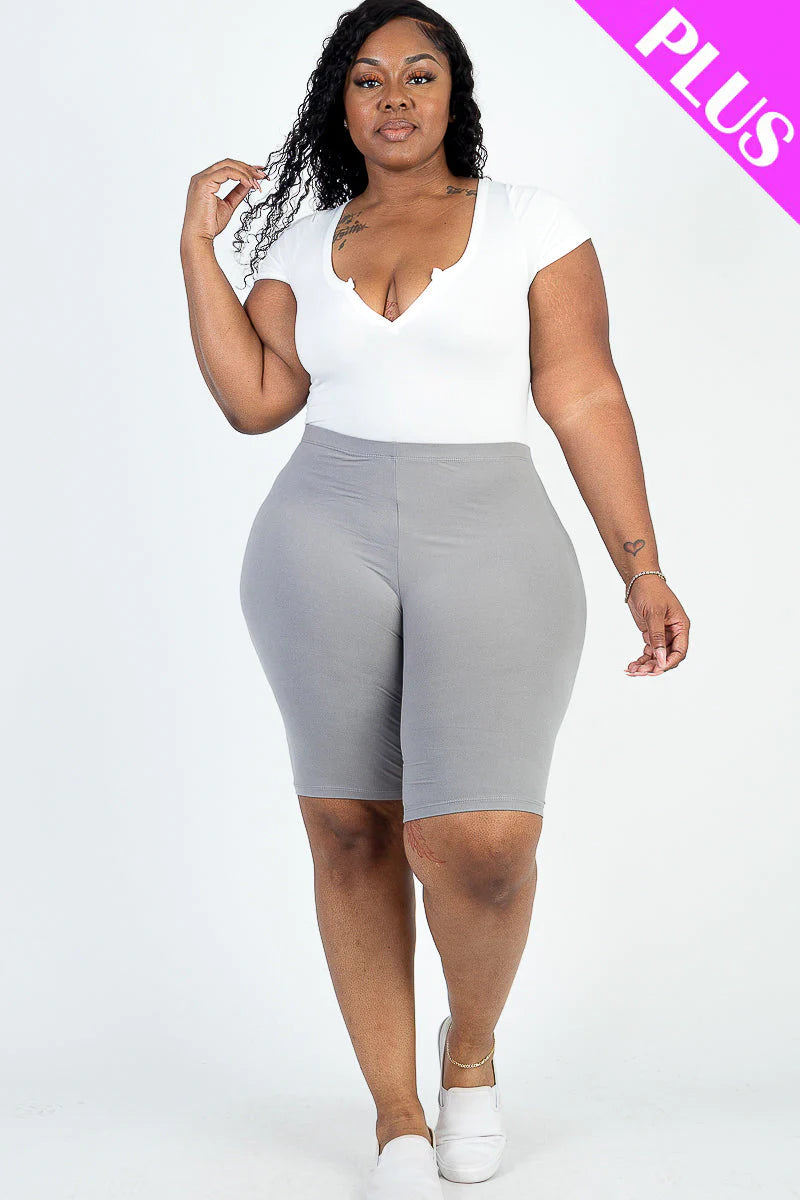 Plus Size Bike Shorts (CAPELLA)