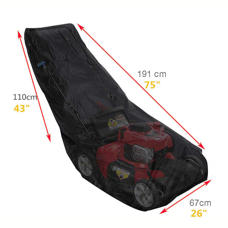 Waterproof Lawn Mower Cover Heavy Duty UV Protector for Push Mower Universal Fit